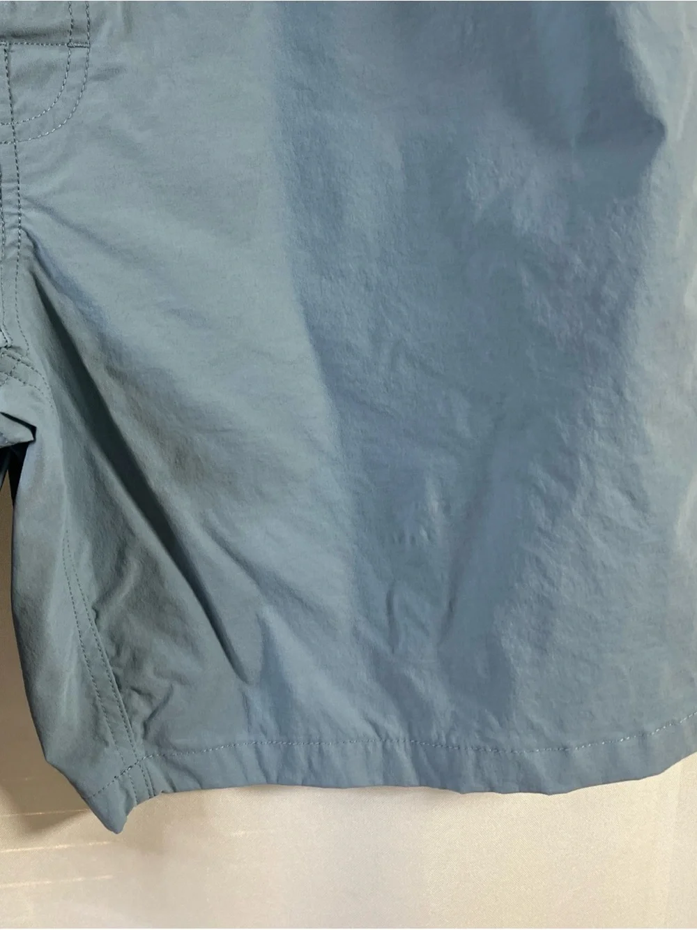 J. Crew Men's Original Swimwear Board Shorts Size 35 Light Blue & Black